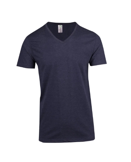 Picture of RAMO, Mens Marl V-Neck T-Shirt